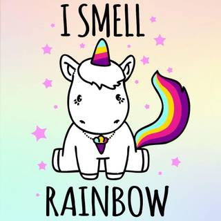 Kawaii pastel rainbow wallpaper