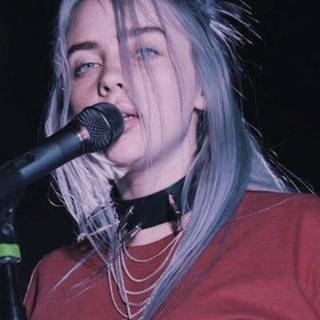 Billie Eilish pink wallpaper