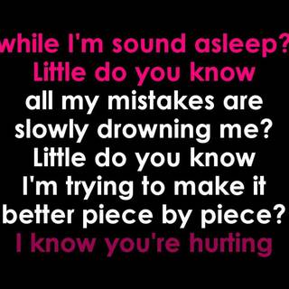 Alex & Sierra Little Do You Know lyrics wallpaper