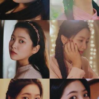 Everglow aesthetic collage wallpaper