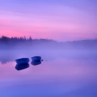 Misty morning wallpaper