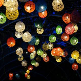 Autumn lantern wallpaper