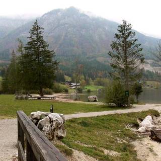 Grundlsee lake Alps mountain wallpaper