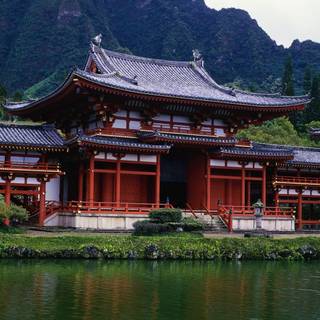 Japanese temple wallpaper
