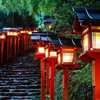 Japanese temple wallpaper