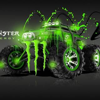 Monster sign desktop wallpaper