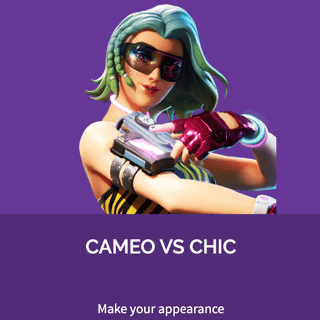 Cameo Vs Chic Fortnite wallpaper