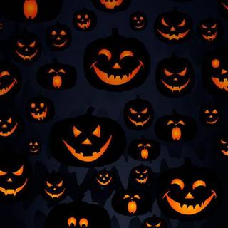 Scary pumpkin wallpaper