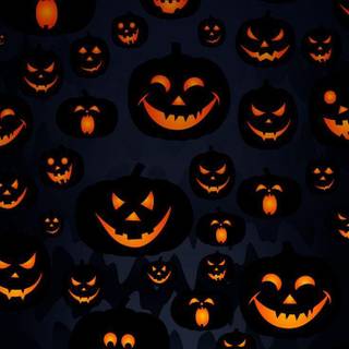 Scary pumpkin wallpaper