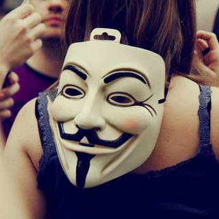 Anonymous girl wallpaper