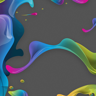 Colorful liquid design wallpaper