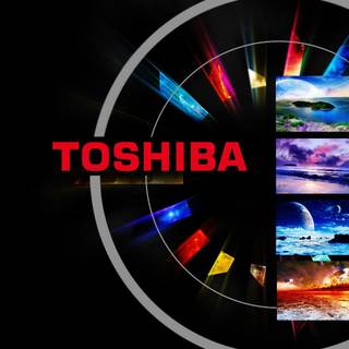 Toshiba logo wallpaper