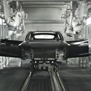 Tesla factory wallpaper