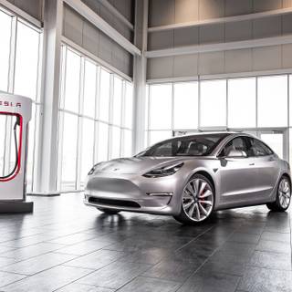 Tesla factory wallpaper