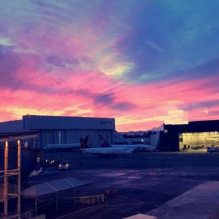 Cotton candy sky wallpaper