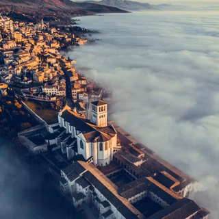 Drone aerial view photography wallpaper