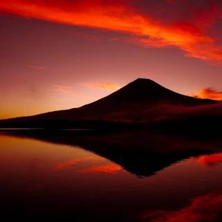 Mount Fuji reflection wallpaper