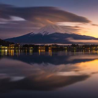 Mount Fuji reflection wallpaper