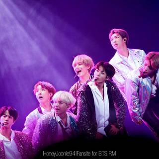 Purple BTS ocean aesthetic wallpaper