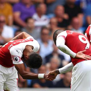 Lacazette and Aubameyang wallpaper