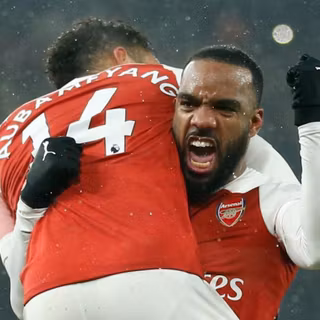 Lacazette and Aubameyang wallpaper