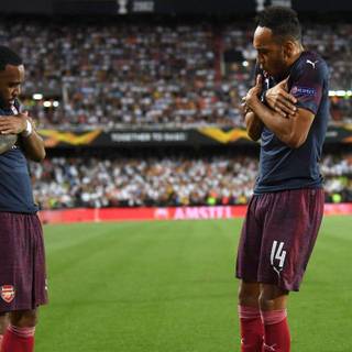 Lacazette and Aubameyang wallpaper