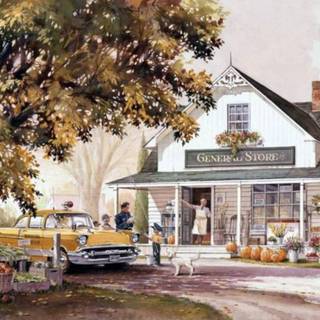 General store wallpaper