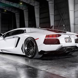 White and gold Lamborghini wallpaper