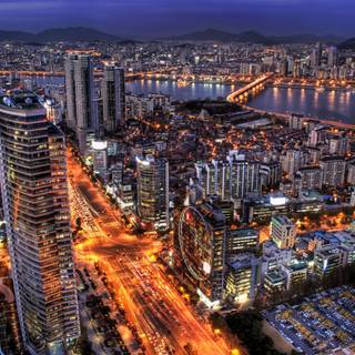 Stellar city 4k wallpaper