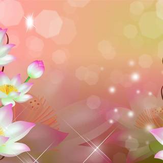 Colorful abstract flower wallpaper