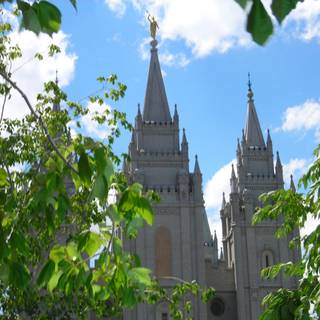 Autumn temple wallpaper