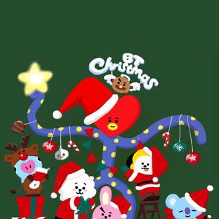 Android BT21 Halloween wallpaper