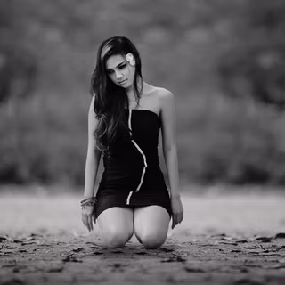 Sad lonely lady woman wallpaper