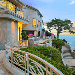 Ocean beach house wallpaper