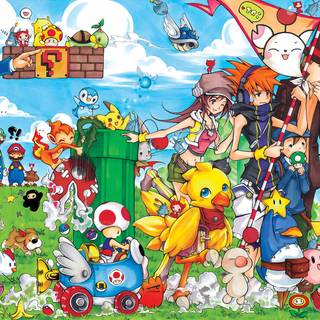 Android 18 and Trunks wallpaper