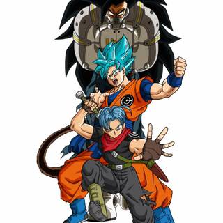 Android 18 and Trunks wallpaper