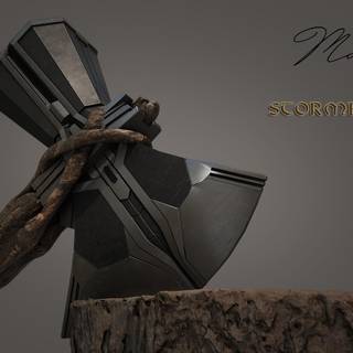 Thor with axe wallpaper