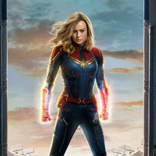 iPhone Captain Marvel wallpaper