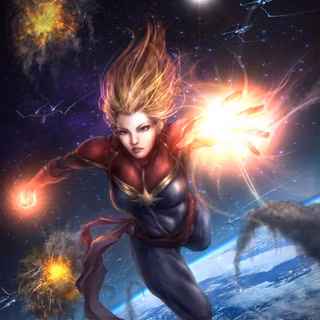 iPhone Captain Marvel wallpaper
