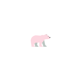 Minimalist polar bear wallpaper