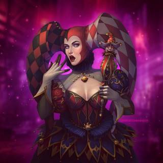 Girl clowns wallpaper