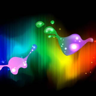 Iridescent art wallpaper