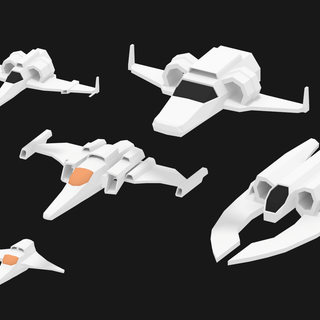 Low Poly Spaceship wallpaper
