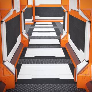 Low Poly Spaceship wallpaper