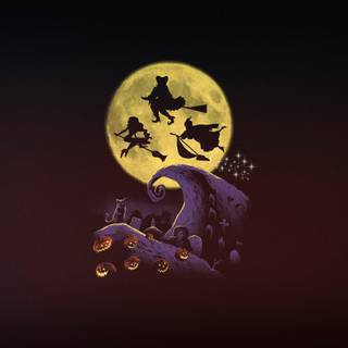 Halloween minimalist wallpaper