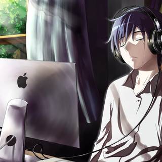 Computer boys style wallpaper