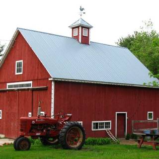 Red barn farms wallpaper