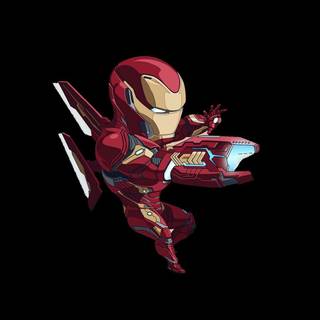 Iron Man art minimal wallpaper