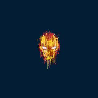 Iron Man art minimal wallpaper
