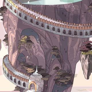 Magical space aesthetic art wallpaper